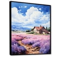 thumbnail image 2 of Designart "Hues of Lavender in France II" France Floater Framed Wall Art Print, 2 of 7