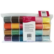 Allary Multi-Color, 100% Polyester Sewing Thread, 200 yd (24 Piece)