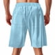 thumbnail image 4 of Mens Elástico de la Cintura Pantalones Cortos de Ocio de Color Sólido de Punto de la Moda, Poliéster Versátil para la Primavera Verano Al Aire Libre Y el Uso Casual Diario, 4 of 8