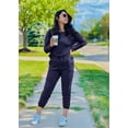 thumbnail image 4 of Conjunto de Jogger PRETTYGARDEN para Mujer Azul Marino Manga Larga Talle S, 4 of 5