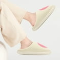 thumbnail image 5 of Smile Face Slippers for Women and Men Retro Comfy PU Leather Slip-On House Shoes with Memory Foam Warm Soft Flat Slides for Indoor & Outdoor, 5 of 5