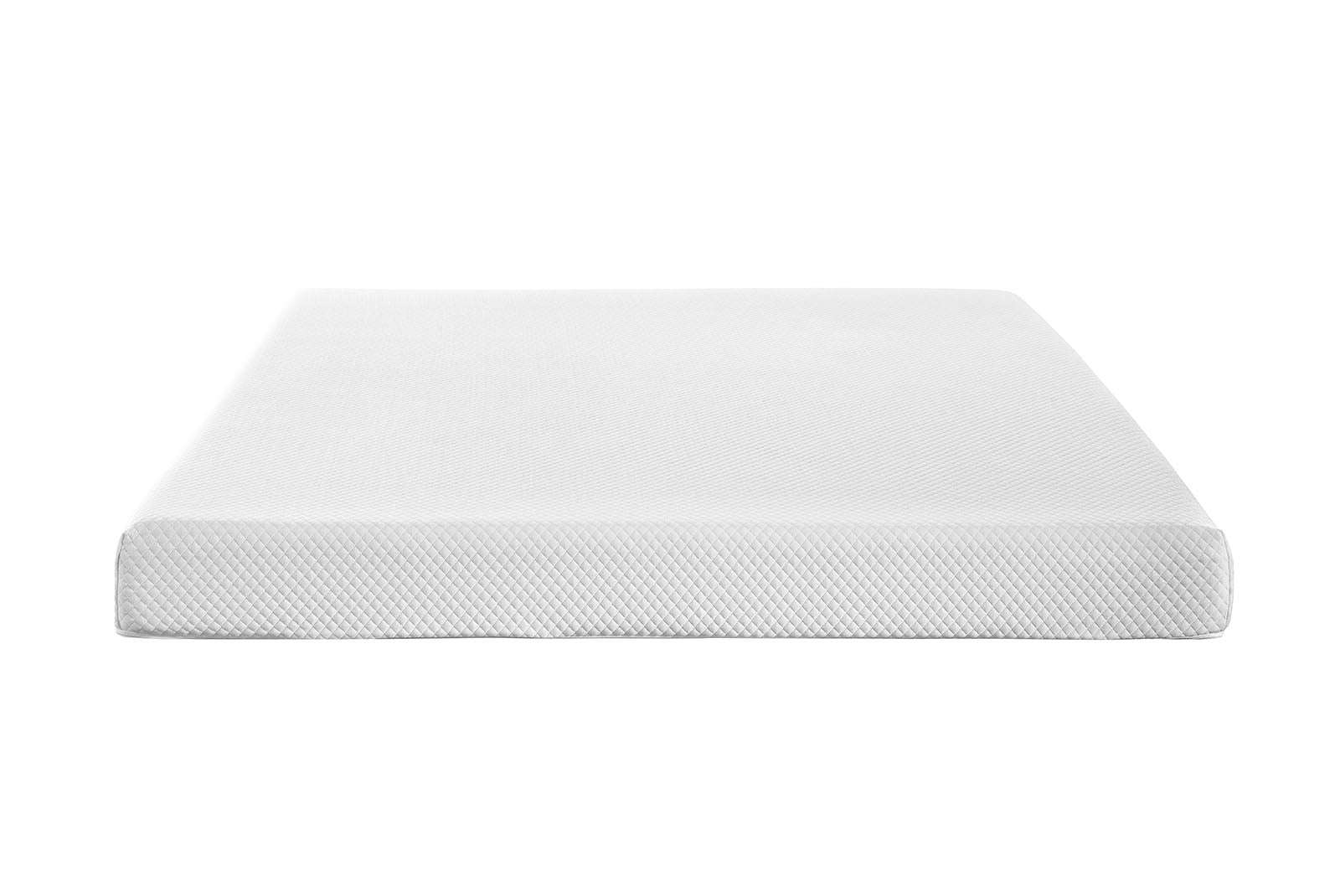 Modern Contemporary Urban Design Bedroom 6inch King Size Mattress, White, Fabric