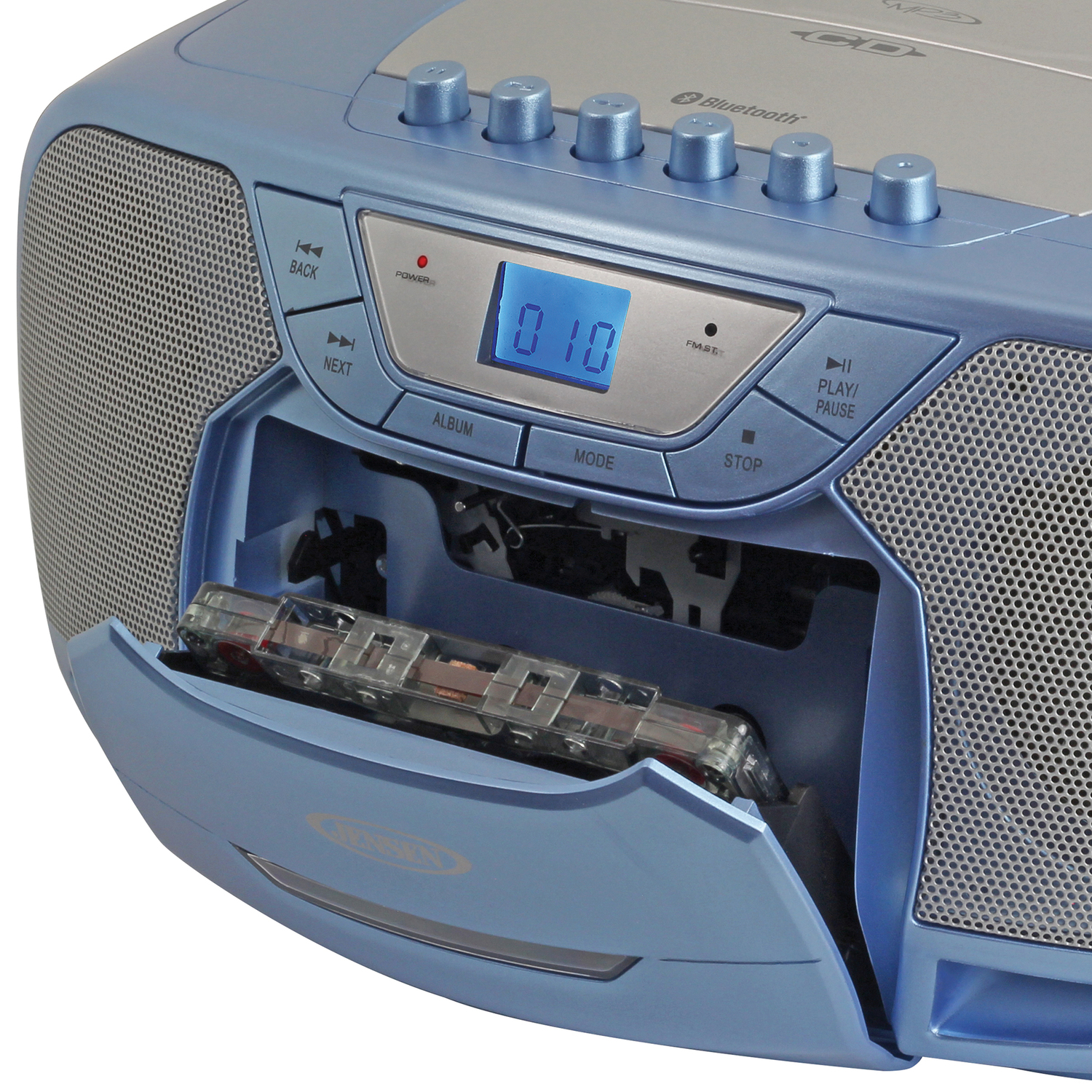 Jensen CD-590 Portable Bluetooth Boombox, Blue photo 4