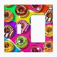 thumbnail image 2 of Metal Light Switch Plate Outlet Cover (Donut Party - Single Toggle Single Rocker), 2 of 2