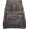 thumbnail image 5 of Graintex 9 Pocket Oil Tanned Leather Nail & Tool Pouch Dark Brown Color for Constructor/Electrician/Plumber, 5 of 6