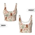 thumbnail image 5 of Lsque Floral Cowboy Boots Printed Women'S Sports Bra, Compression, Moisture Wicking, High-Impact Sports Bra For Women,Supportive sports bra-Medium, 5 of 9