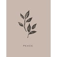 thumbnail image 2 of HM Design 15x18 White Modern Wood Framed Museum Art Print Titled - Serene Sentiment V-Peace, 2 of 4