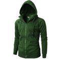 thumbnail image 5 of H2H Mens Casual Slim Fit Hoodie Zip-Up Long Sleeve Active Jersey Jackets (KMOHOL019), 5 of 6
