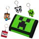 thumbnail image 1 of Set de regalo con carteras y llaveros Minecraft para niños, 1 of 6