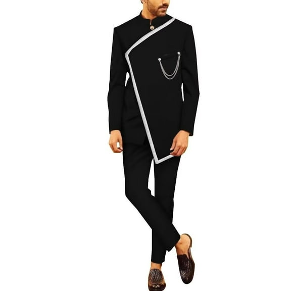 African Suits for Men Blazer and Pants for Wedding 2 Piece Set Dashiki Outfits African Mens Clothing