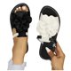 thumbnail image 4 of Mujeres Zapatos de Caminar Versátiles Dos Tonos Color Bloqueado Envolvente Tamaño Más Ligero Y Cómodo Estilo Primavera / Verano de Moda Zapatillas de Tacón Bajo de Playa Plana, 4 of 7