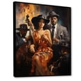 thumbnail image 2 of Designart "Harmonious Harlem Melodies I" African American Floater Framed Wall Art Living Room, 2 of 7