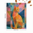 thumbnail image 3 of Qisvanset Orange Tabby Cat Canvas Print 12x16 Inch Bedroom Decor, 3 of 8