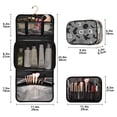 thumbnail image 2 of 3-Piece Travel Toiletry Set with Hanging Bag Cosmetic Pouch & Brush Roll for Travel Gym Camping Hand-drawn Halloween Design Elements, 2 of 9