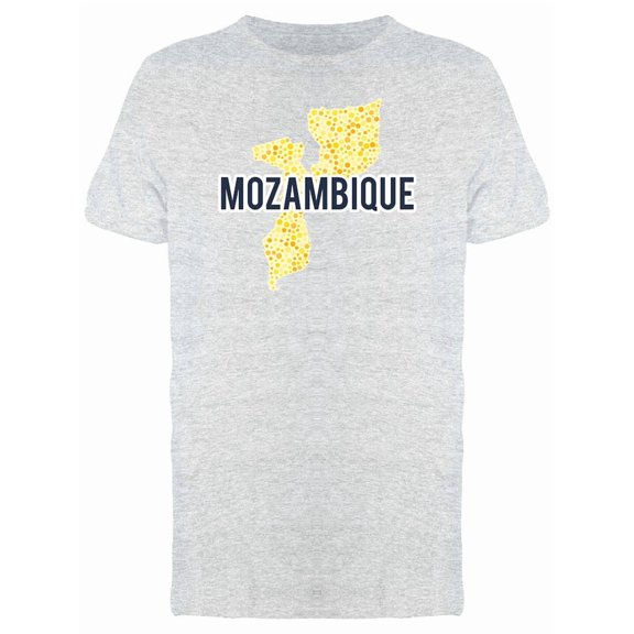 Mozambique Dotted Map Ts Tee Men's -Image by Shutterstock