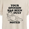 thumbnail image 3 of Garfield - Your Opinion Has Been Duly Noted - Juniors Ideal Flowy Muscle T-Shirt, 3 of 5