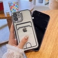 thumbnail image 4 of Plating Wallet for iPhone 11 Case, Bling Glitter Diamond Card Holder Camera Protection Luxury Cover + 2* Screen Protector, Card Slot Case Elegant iPhone 11 Phone Case -Black, 4 of 12