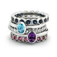 thumbnail image 2 of Bague d'améthyste 2/5 carat (CTW) en argent sterling, 2 of 4