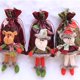 thumbnail image 5 of Toystoory Bolsas con cordón de Navidad Regalos de Año Nuevo Almacenamiento de dulces Muñeca 3D Papá Noel Muñeco de nieve Elk Bolsillo Bolsa de fieltro Kits de decoración para fiestas Alce Toystoory HA069979-03B, 5 of 6