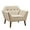 Beige, variant on Gracie Mills Frederick Lounge Chair GRACE-5385 Modern Comfort Design Padded Seat