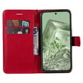 thumbnail image 2 of Dteck for Google Pixel 9 Pro XL Wallet Case, Magnetic PU Leather Flip Folio Case with Card Holders RFID Blocking Kickstand Shockproof TPU Inner Shell Phone Cover 2024, Red, 2 of 6
