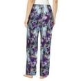 thumbnail image 3 of Daiia Purple Marble Texture Women's Sleep Pant with Pockets and Drawstring,Pajama Pants-XX-Large, 3 of 9