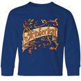 thumbnail image 3 of Inktastic Oktoberfest Banner with Orange Autumn Leaves Long Sleeve Youth T-Shirt, 3 of 5