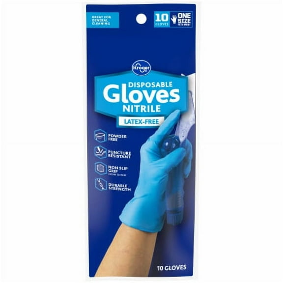 KR Nitrile Latex-Free Disposable Gloves 10 pk