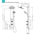 thumbnail image 4 of Pulse ShowerSpas 1021-SSB Aloha Stainless Steel Shower System, Silver with Chrome Finish, 4 of 4