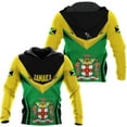 thumbnail image 2 of Personalized Jamaica Hoodie - Men & Women Jamaican Pride Shirt Gifts (ZipHoodie, XL), 2 of 7