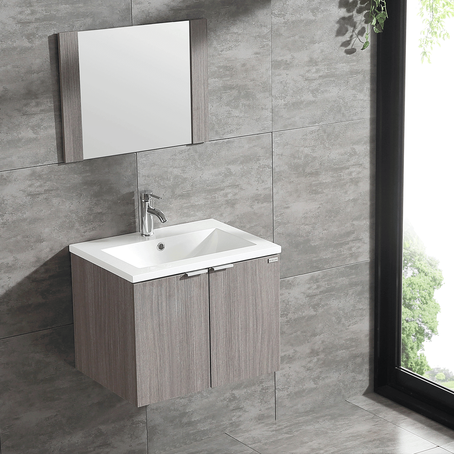 Wall Mount Bathroom Vanity Single Wood + Undermount Sink Basin + Faucet Wall Mount Bathroom Vanity Single Wood + Undermount Sink Basin + Faucet