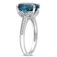 thumbnail image 3 of Everly Women's Topaz 14k White Gold Ring, 3 of 7