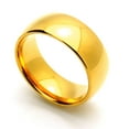 thumbnail image 2 of Men's Tungsten Carbide Wedding Band Ring 9mm Comfort Fit Gold Plated Ring For Men & Women, 2 of 3