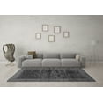 thumbnail image 3 of Ahgly Company Indoor Square Abstract Gray Modern Area Rugs, 7' Square, 3 of 4