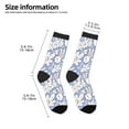 thumbnail image 2 of Rocae Rabbit And Floral for Girls Boys Crew Socks,Children's Socks, Kids Socks, Toddler Socks: Daily Wear with Kids School Uniform, 2 of 5