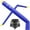 Blue, variant on Cloud 9 Inflatable Wacky Waving Tube Man with Blower, Yellow 20 ft Dancing Air Puppet with Flailing Arms