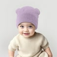 thumbnail image 2 of Splozh Toddler Beanie Baby Fall and Winter Hats Pullover Boys and Girls Baby Knitted Hats Pink,3-36 Months, 2 of 8
