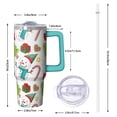 thumbnail image 2 of 30 oz Santa Holiday Elk Tumbler with Handle and Straw, Stainless Steel Insulated Cup 30 oz, Leak Proof Christmas Mug, Festive Gift Ideas, 2 of 5