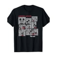 thumbnail image 1 of T-shirt Disney Mickey Mouse Carrés de Bande Dessinée Graphique 220g Noir Design Rétro de Bande Dessinée, 1 of 5