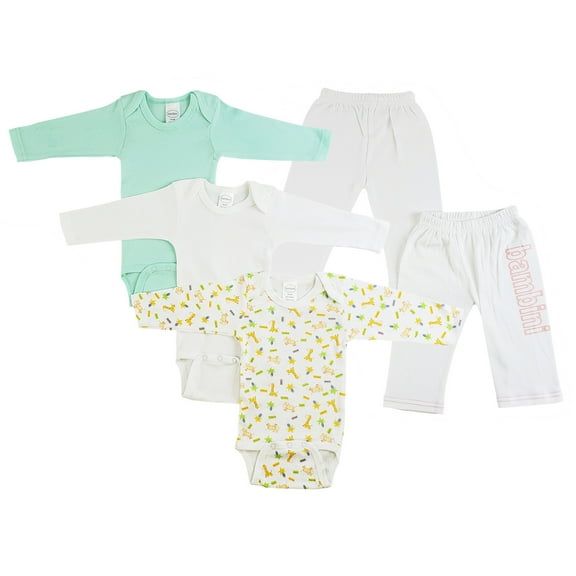 Infant Girls Long Sleeve Onezies and Track Sweatpants