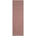 thumbnail image 5 of SAFAVIEH Montauk Lavern Geometric Cotton Area Rug, Ivory/Red, 6' x 6' Square, 5 of 10
