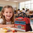 thumbnail image 4 of Kuiaobaty Fire Truck Print Backpack and Pencil Case Set for Girls Boys Large Capacity Bookbags and Lunch Box with Bottle Holder Roomy Casual Backpack and Lunch Bag Set for School Camping, 4 of 7