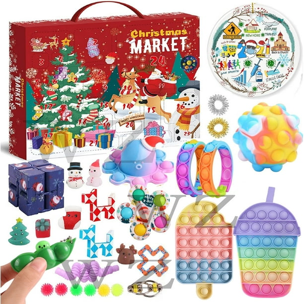 Liliz Fidget Advent Calendar 2021 Kids, PopOnIt Advent Calendar 2021