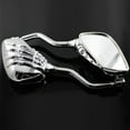 thumbnail image 4 of Motorcycle Skull Skeleton Hand Rearview Side Mirrors 8mm Thread For Suzuki Honda, 4 of 10