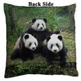 thumbnail image 2 of PKQWTM Three Giant Pandas Posing For Camera Reversible Mermaid Cushion Cover Home Decor Sequin Pillow Case Size 16x16 inches, 2 of 2