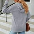 thumbnail image 5 of ShomPort Womens Fall Long Sleeve Tops Casual V-Neck Knit Shirts Loose Solid Color Blouse Tees, 5 of 9