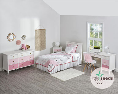Little Seeds Monarch Hill Poppy Desk White//Gray