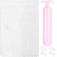 thumbnail image 1 of Vacuum Storage Bags, 4pcs Vacuum Sealed Storage Bags with Hand Pump for Clothes, 1 of 5