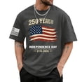 thumbnail image 6 of FUZHIQ 4th Of July 250th Shirts for Mens American Flag Print Soft Breathable 250th Anniversary Shirt Slim Fit Independence Day Top, 6 of 6
