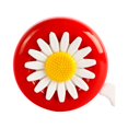 thumbnail image 1 of Sonnette de Vélo en Forme de Fleur, Sonnette Décorative pour Guidon de Vélo, Rouge et Blanc, 1 of 8